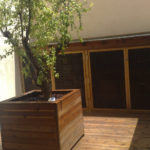 Terraza patio tarima pino tratado Barcelona 1