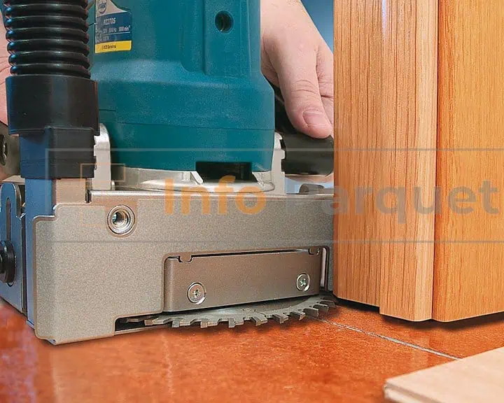 Esta rebajadora es imprescindible para un trabajo perfecto de instalacion