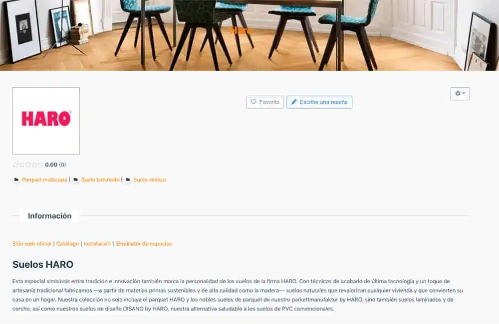 Información detallada de cada marca