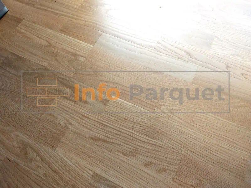 Aspecto del parquet recien restaurado