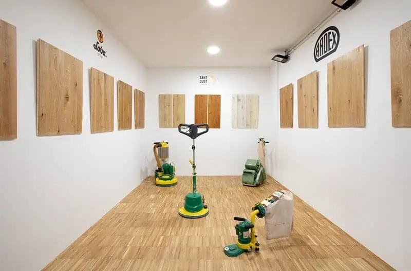 Maquinaria profesional para pulir parquet