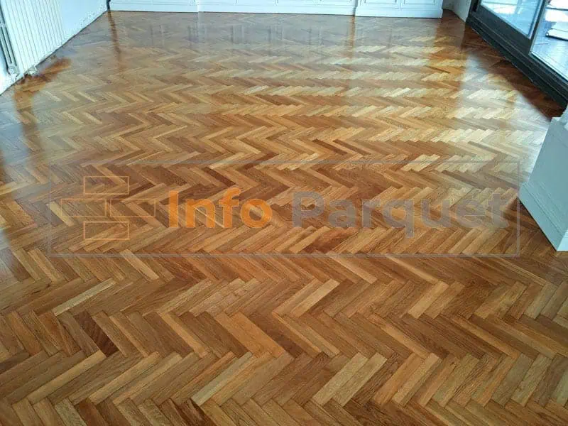 Parquet con forma geometrica