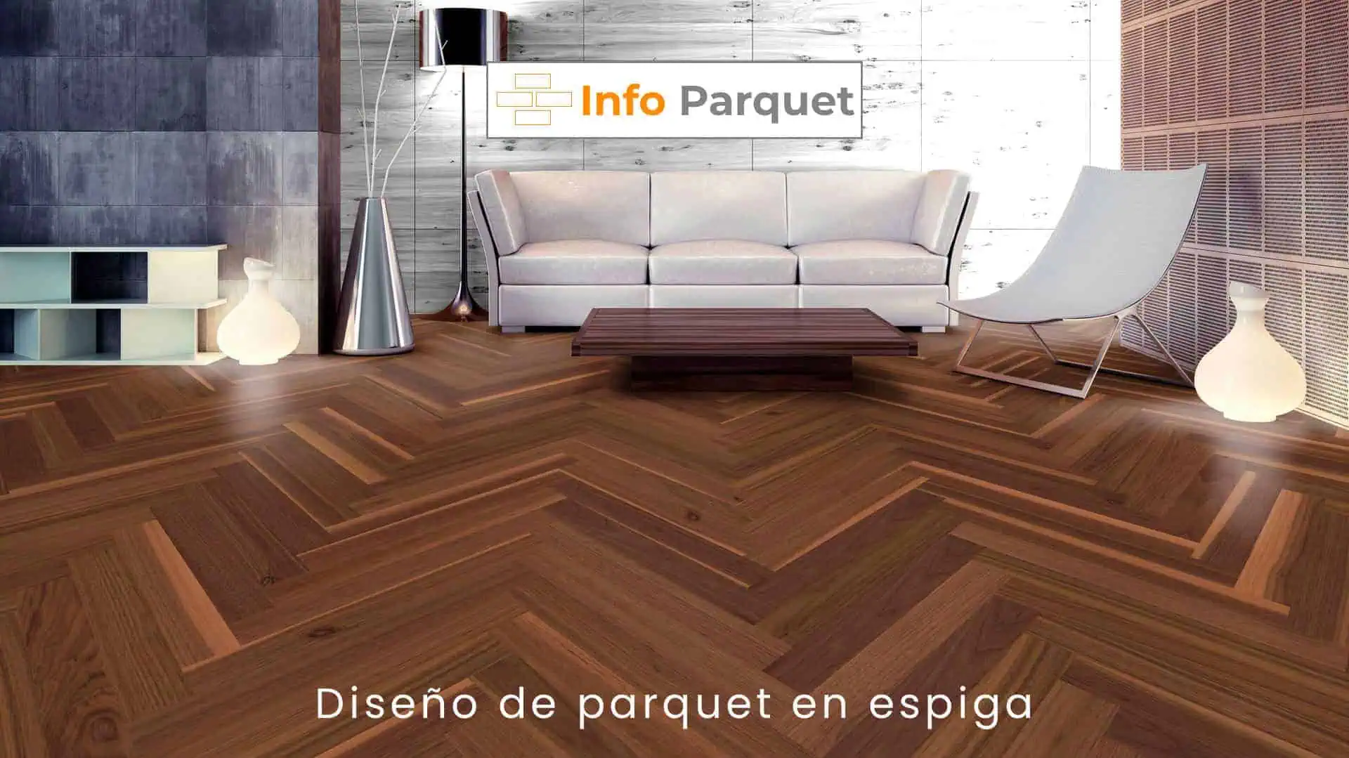 Diseño de parquet en espiga