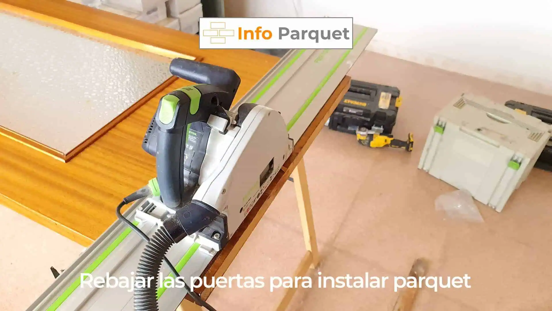 Rebajar las puertas para instalar parquet