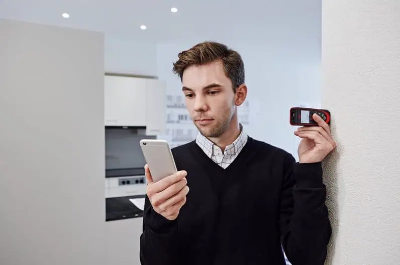 Conectividad con el movil del medidor laser