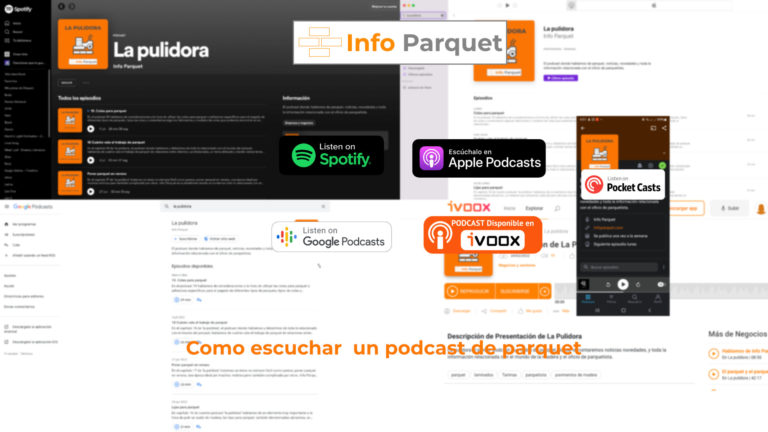 Como escuchar un podcast de parquet