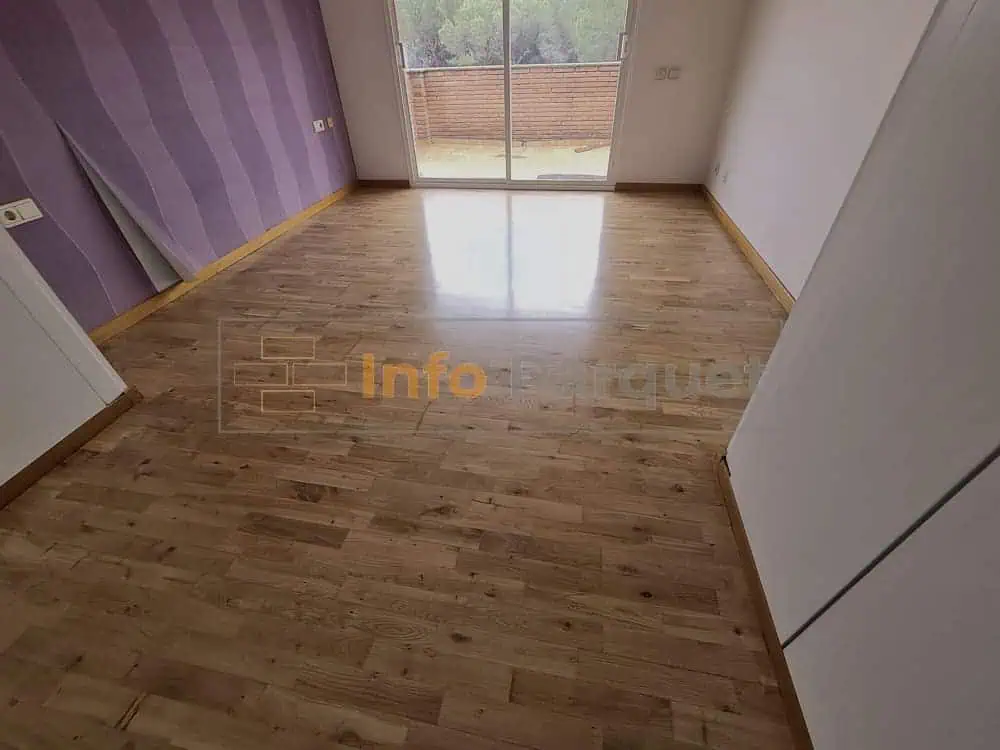 Acabado satinado de barniz para parquet