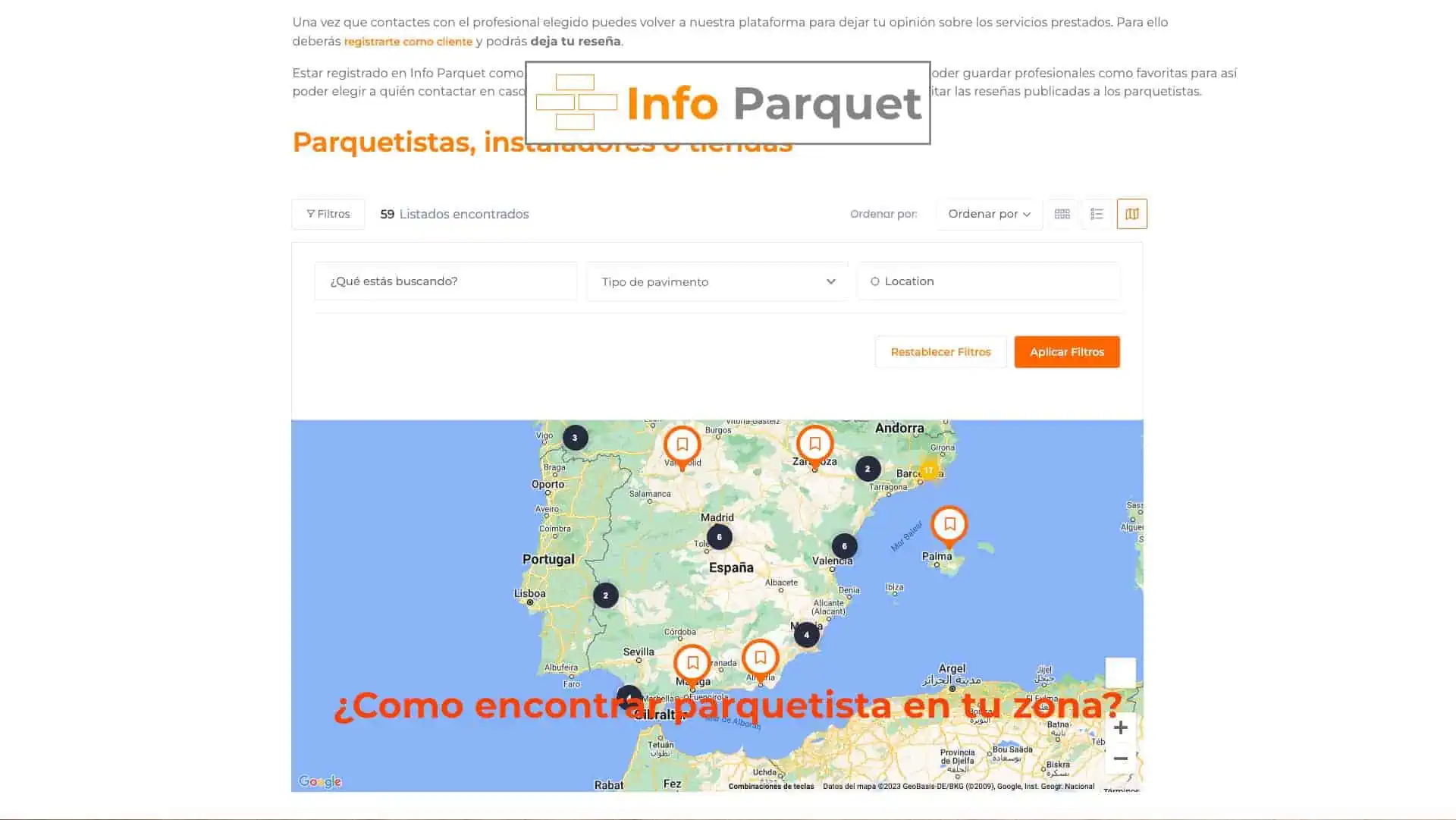 encontrar parquetista