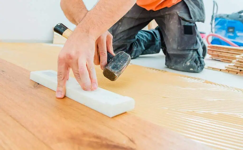 Encolar parquet multicapa