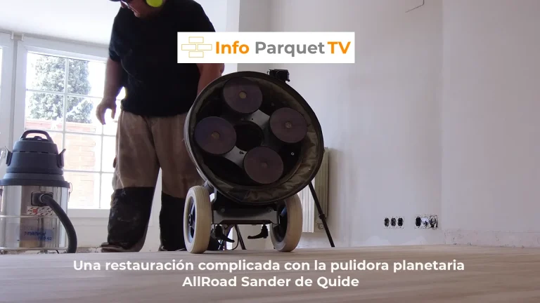 Una restauración complicada con la pulidora planetaria AllRoad Sander de Quide