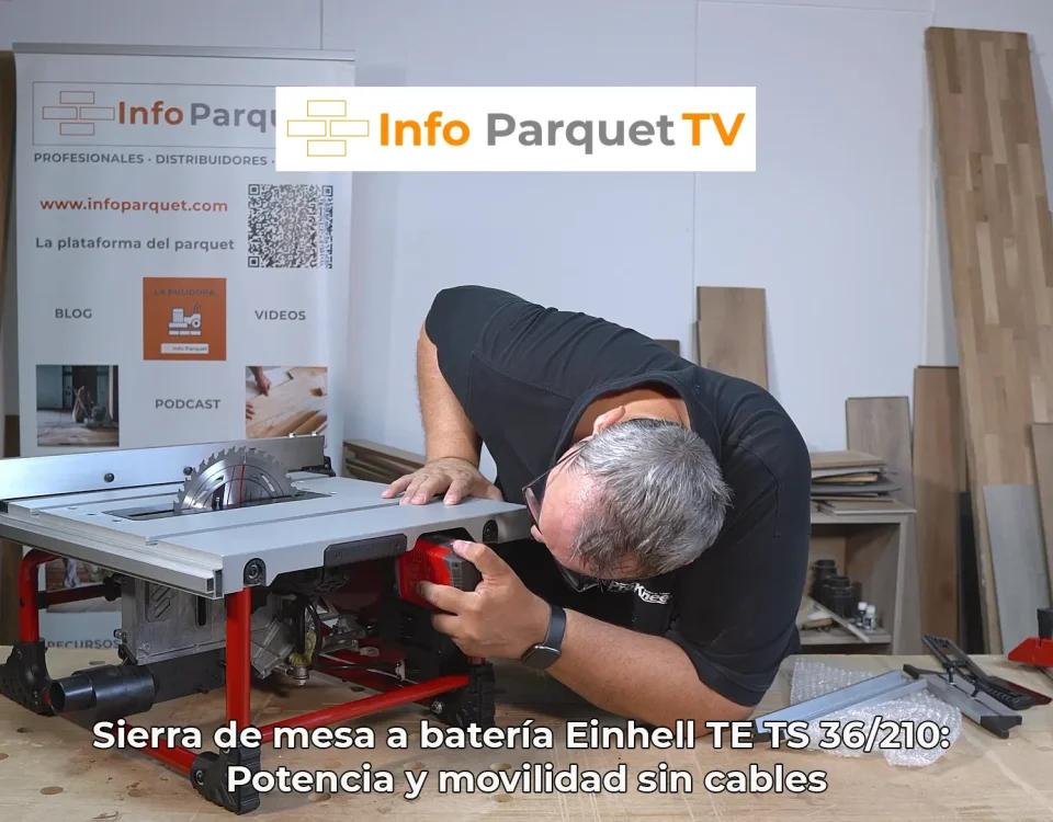 Sierra de mesa a batería Einhell TE TS 36:210 Potencia y movilidad sin cables