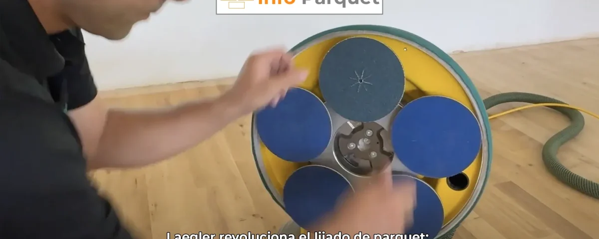 Laegler revoluciona el lijado de parquet: Nuevo plato multidisco para la pulidora Single