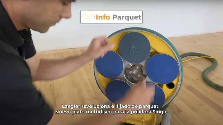 Laegler revoluciona el lijado de parquet: Nuevo plato multidisco para la pulidora Single