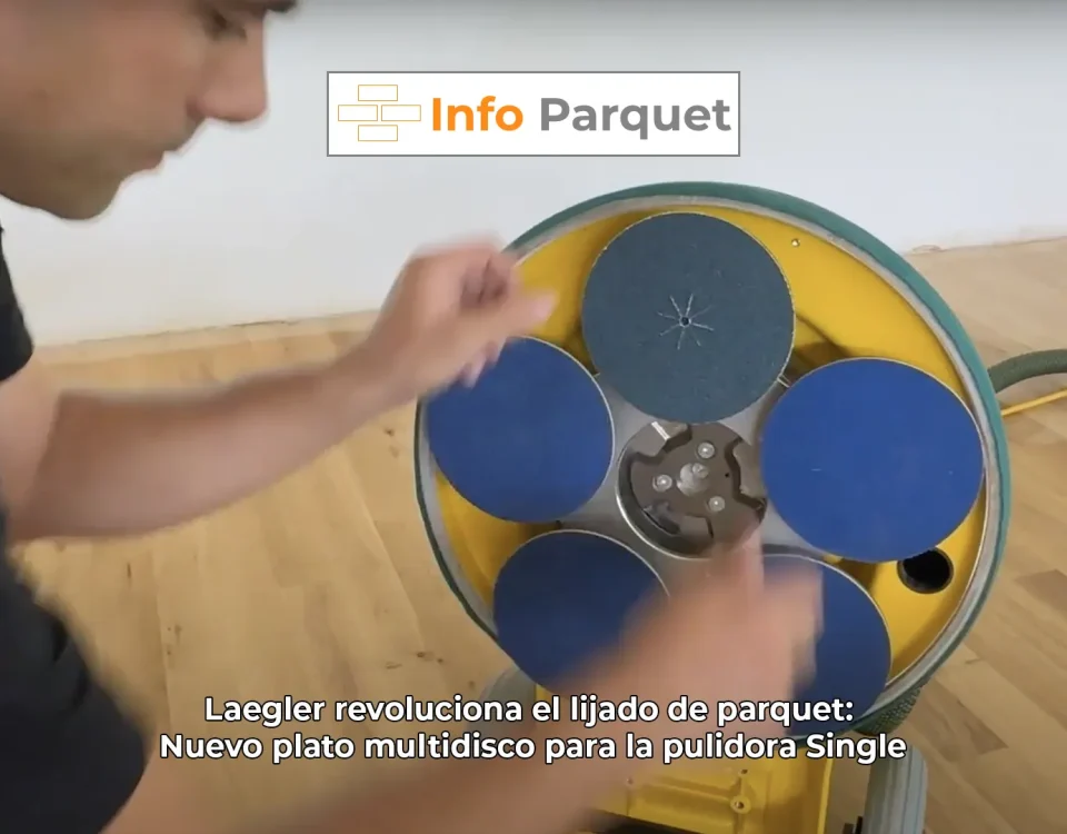 Laegler revoluciona el lijado de parquet: Nuevo plato multidisco para la pulidora Single