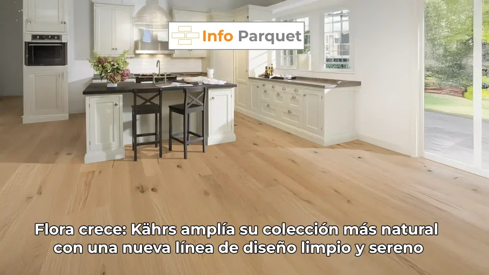 Flora crece Kährs amplía su colección más natural con una nueva línea de diseño limpio y sereno