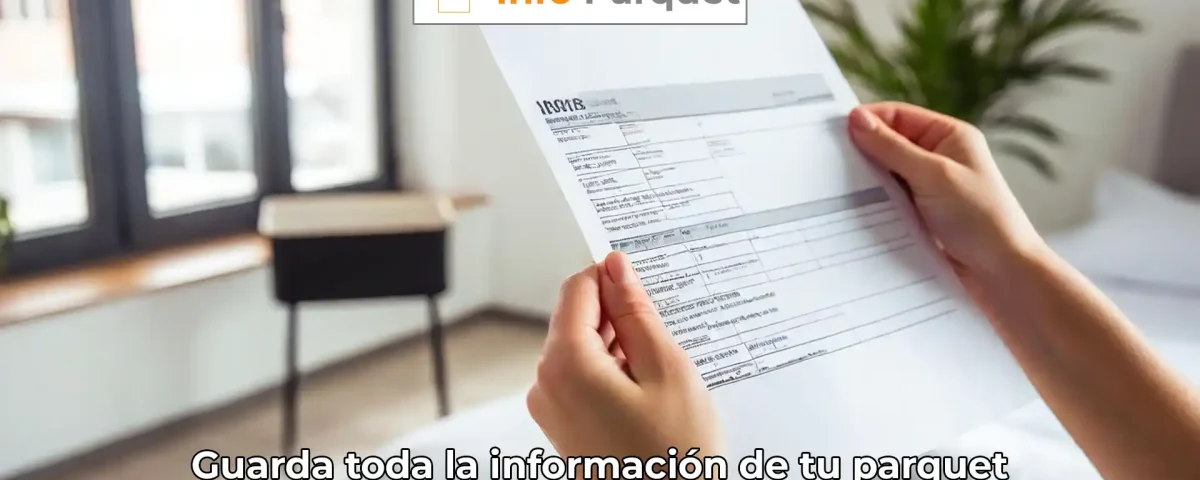 Guarda toda la información de tu parquet