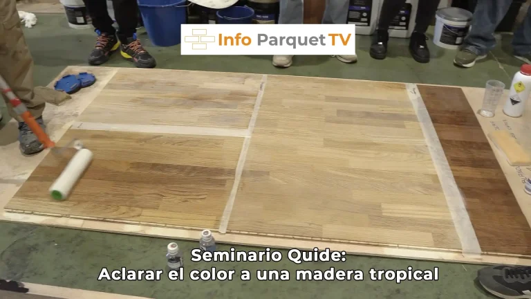 Seminario Quide Aclarar el color a una madera tropical