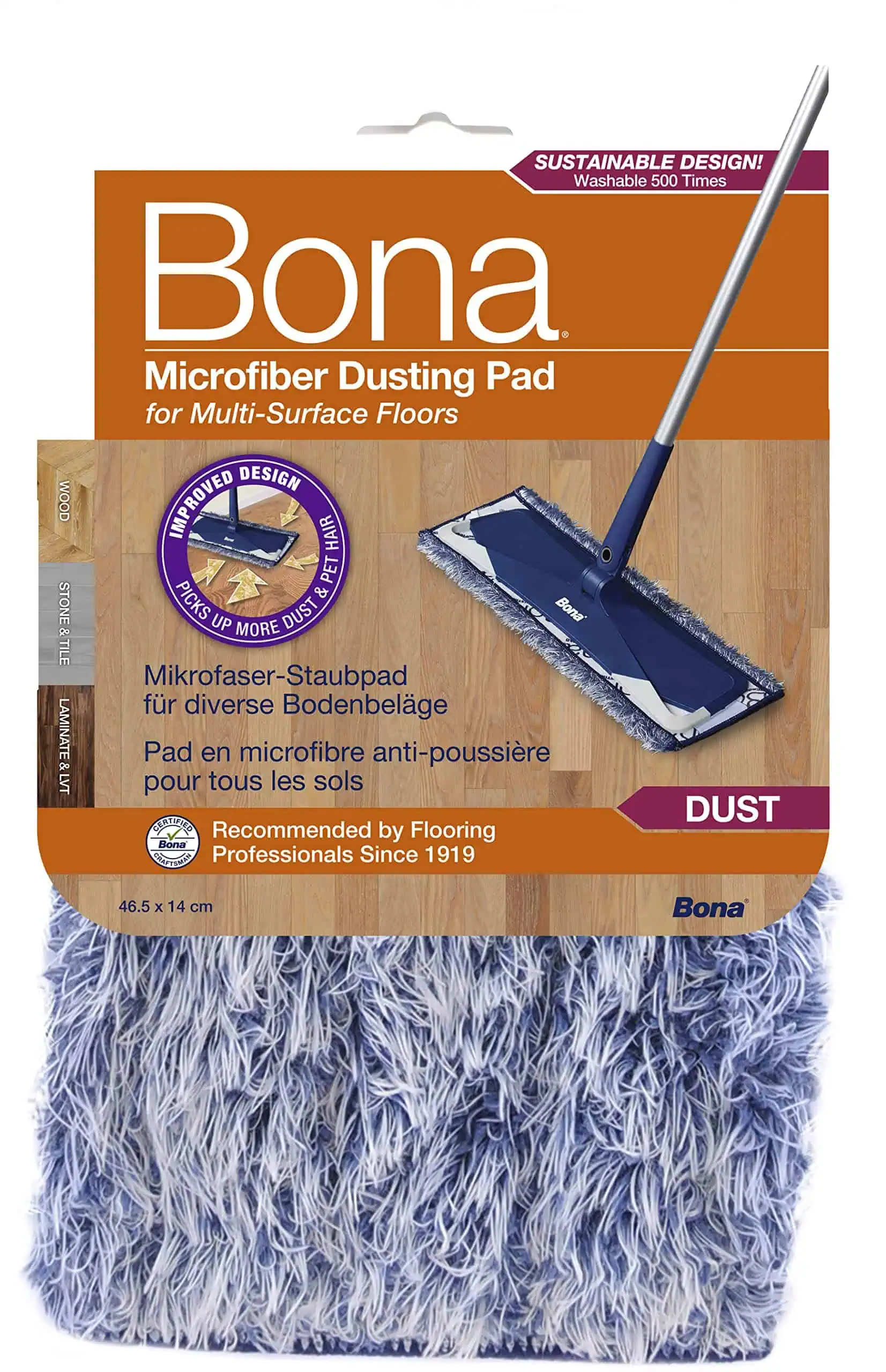 Mopa atrapapolvo de Bona, fácil y eficaz