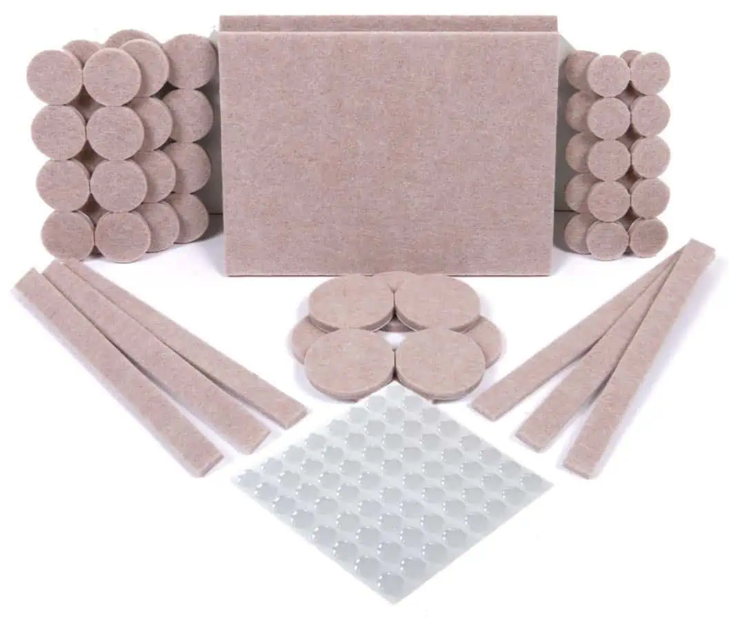 Fieltros para proteger parquet